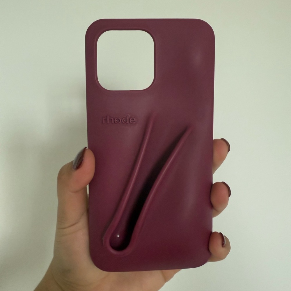 RHODE Burgundy Phone Case for IPhone 14 Pro Max